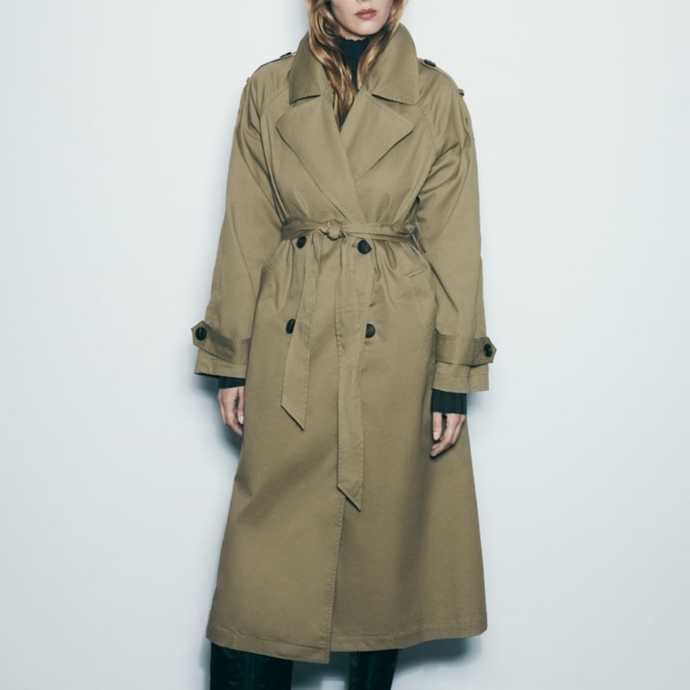 Belted Double Breasted Trench